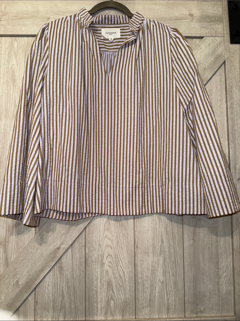 Pomander Place Lilac Stripe Ava Long Sleeve Top